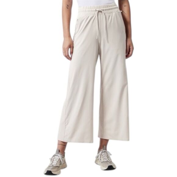 Athleta Pants - ATHLETA Avenue Wide Leg Crop Pant. Pull On. Womens. Beige. Sz 2